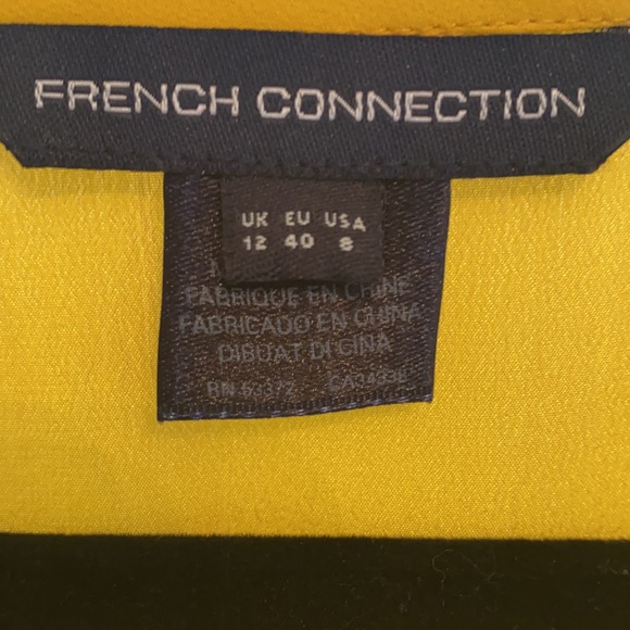 French Connection Yellow Silk - Picture 3 of 5